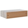 Estante de pared con cajón 2 uds MDF gris hormigón 40x23,5x10cm de vidaXL, Estantes y estanterías - Ref: Foro24-330252, Preci...