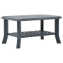 Mesa de centro de plástico verde 90x60x46 cm de vidaXL, Mesas de centro - Ref: Foro24-48794, Precio: 73,46 €, Descuento: %