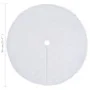 Falda del árbol de Navidad blanca 90 cm cuero sintético de vidaXL, Cubrepié del árbol de Navidad - Ref: Foro24-330269, Precio...