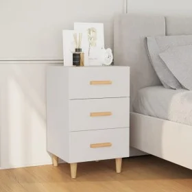 Mesita de noche madera de ingeniería blanco 40x40x66 cm de vidaXL, Mesitas de noche - Ref: Foro24-812078, Precio: 57,39 €, De...