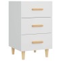 Mesita de noche madera de ingeniería blanco 40x40x66 cm de vidaXL, Mesitas de noche - Ref: Foro24-812078, Precio: 57,98 €, De...