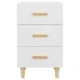 Engineered wood white bedside table 40x40x66 cm by vidaXL, Nightstands - Ref: Foro24-812078, Price: 57,39 €, Discount: %