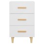 Mesita de noche madera de ingeniería blanco 40x40x66 cm de vidaXL, Mesitas de noche - Ref: Foro24-812078, Precio: 57,98 €, De...