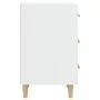 Engineered wood white bedside table 40x40x66 cm by vidaXL, Nightstands - Ref: Foro24-812078, Price: 57,39 €, Discount: %