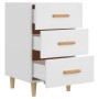 Mesita de noche madera de ingeniería blanco 40x40x66 cm de vidaXL, Mesitas de noche - Ref: Foro24-812078, Precio: 57,98 €, De...