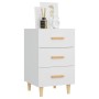 Mesita de noche madera de ingeniería blanco 40x40x66 cm de vidaXL, Mesitas de noche - Ref: Foro24-812078, Precio: 57,98 €, De...