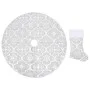 Falda del árbol de Navidad de lujo y calcetín tela blanco 90 cm de vidaXL, Cubrepié del árbol de Navidad - Ref: Foro24-330287...