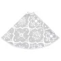 Falda del árbol de Navidad de lujo y calcetín tela blanco 90 cm de vidaXL, Cubrepié del árbol de Navidad - Ref: Foro24-330287...