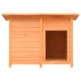 Caseta para perros madera maciza pino y abeto 120x77x86 cm en Casetas para perros | Comprar online en Foru.es