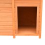 Caseta para perros madera maciza pino y abeto 120x77x86 cm en Casetas para perros | Comprar online en Foru.es