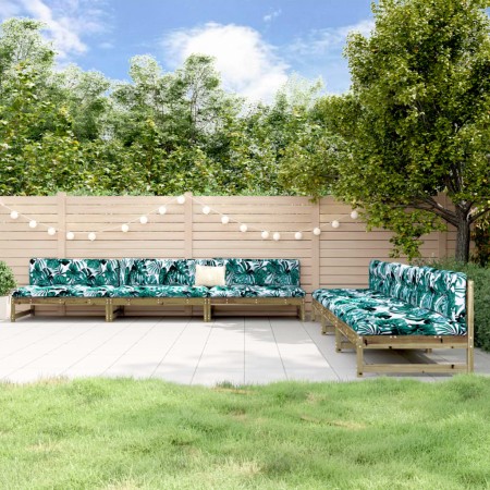 Juego de muebles de jardín 6 pzas madera de pino impregnada en Conjuntos de jardín | Comprar online en Foru.es