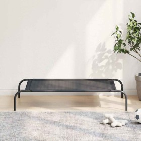 Cama de perro elevada negra textilene L en Camas para perros | Comprar online en Foru.es