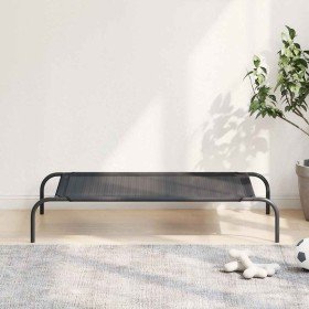 Cama de perro elevada negra textilene L en Camas para perros | Comprar online en Foru.es
