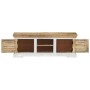 Mueble de TV madera maciza de mango 110x30x40 cm de vidaXL, Muebles TV - Ref: Foro24-337848, Precio: 257,91 €, Descuento: %