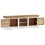 Mueble de TV madera maciza de mango 110x30x40 cm de vidaXL, Muebles TV - Ref: Foro24-337848, Precio: 257,91 €, Descuento: %