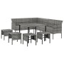 Set de comedor de jardín 6 pzas y cojines ratán sintético gris en Conjuntos de jardín | Comprar online en Foru.es