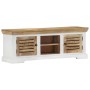 Mueble de TV madera maciza de mango 110x30x40 cm de vidaXL, Muebles TV - Ref: Foro24-337848, Precio: 257,91 €, Descuento: %