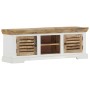 Mueble de TV madera maciza de mango 110x30x40 cm de vidaXL, Muebles TV - Ref: Foro24-337848, Precio: 257,91 €, Descuento: %