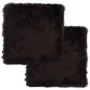 Cojines de sillas 2 uds piel de oveja auténtica marrón 40x40 cm de vidaXL, Cojines para sillas y sofás - Ref: Foro24-283886, ...