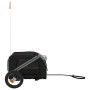 Remolque de bicicleta mascotas hierro tela Oxford gris negro de vidaXL, Cochecitos para mascotas - Ref: Foro24-93867, Precio:...