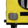 Remolque de bicicleta mascotas hierro tela Oxford amarillo gris de vidaXL, Cochecitos para mascotas - Ref: Foro24-93868, Prec...