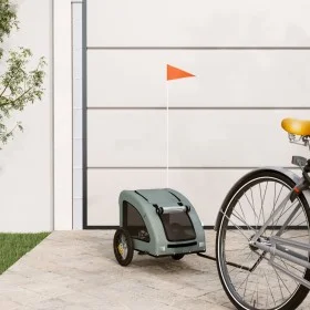Bicycle trailer for dogs iron and gray Oxford cloth by vidaXL, pet strollers - Ref: Foro24-93951, Price: 92,26 €, Discount: %