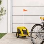 Remolque de bicicleta mascotas hierro tela Oxford amarillo de vidaXL, Cochecitos para mascotas - Ref: Foro24-93952, Precio: 9...