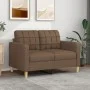 Sofá de 2 plazas de tela marrón 120 cm de vidaXL, Sofás - Ref: Foro24-359086, Precio: 195,73 €, Descuento: %