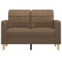 Sofá de 2 plazas de tela marrón 120 cm de vidaXL, Sofás - Ref: Foro24-359086, Precio: 195,73 €, Descuento: %