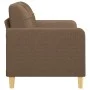 Sofá de 2 plazas de tela marrón 120 cm de vidaXL, Sofás - Ref: Foro24-359086, Precio: 195,73 €, Descuento: %