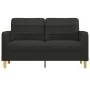 Sofá de 2 plazas de tela negro 140 cm de vidaXL, Sofás - Ref: Foro24-359095, Precio: 189,74 €, Descuento: %