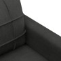 Sofá de 2 plazas de tela negro 140 cm de vidaXL, Sofás - Ref: Foro24-359095, Precio: 193,00 €, Descuento: %