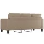 Sofá de 3 plazas de cuero sintético color capuchino 180 cm de vidaXL, Sofás - Ref: Foro24-359126, Precio: 268,49 €, Descuento: %