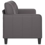 Sofá de 3 plazas de cuero sintético gris 180 cm de vidaXL, Sofás - Ref: Foro24-359124, Precio: 271,14 €, Descuento: %