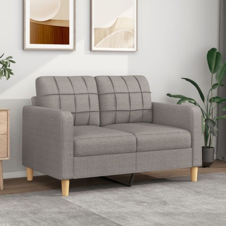 Sofá de 2 plazas de tela gris taupé 120 cm de vidaXL, Sofás - Ref: Foro24-359090, Precio: 199,83 €, Descuento: %
