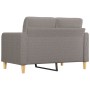 Sofá de 2 plazas de tela gris taupé 120 cm de vidaXL, Sofás - Ref: Foro24-359090, Precio: 199,83 €, Descuento: %