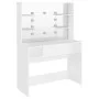 Tocador de maquillaje con luces LED MDF blanco 100x40x135 cm de vidaXL, Tocadores para dormitorios - Ref: Foro24-331538, Prec...