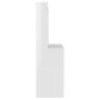 Tocador de maquillaje luces LED MDF blanco brillo 100x40x135 cm de vidaXL, Tocadores para dormitorios - Ref: Foro24-331539, P...