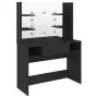 Tocador de maquillaje con luces LED MDF negro 100x40x135 cm de vidaXL, Tocadores para dormitorios - Ref: Foro24-331540, Preci...
