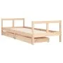 Estructura de cama para niños con cajones madera pino 80x200 cm de vidaXL, Cunas y camas para niños - Ref: Foro24-834405, Pre...