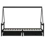 Estructura de cama niños con cajones madera pino negro 80x200cm de vidaXL, Cunas y camas para niños - Ref: Foro24-834467, Pre...