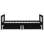 Estructura cama infantil y cajones madera pino negro 80x160 cm de vidaXL, Cunas y camas para niños - Ref: Foro24-834416, Prec...