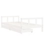 Estructura de cama infantil con cajones madera blanco 90x190 cm de vidaXL, Cunas y camas para niños - Ref: Foro24-834418, Pre...