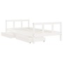 Estructura de cama infantil con cajones madera blanco 90x190 cm de vidaXL, Cunas y camas para niños - Ref: Foro24-834418, Pre...