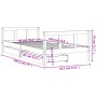 Estructura de cama infantil con cajones madera blanco 90x190 cm de vidaXL, Cunas y camas para niños - Ref: Foro24-834418, Pre...
