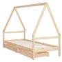 Estructura de cama infantil con cajones madera pino 90x190 cm de vidaXL, Cunas y camas para niños - Ref: Foro24-834477, Preci...