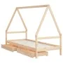 Estructura de cama infantil con cajones madera pino 90x190 cm de vidaXL, Cunas y camas para niños - Ref: Foro24-834477, Preci...