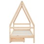 Estructura de cama infantil con cajones madera pino 90x190 cm de vidaXL, Cunas y camas para niños - Ref: Foro24-834477, Preci...