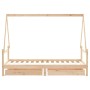 Estructura de cama infantil con cajones madera pino 90x190 cm de vidaXL, Cunas y camas para niños - Ref: Foro24-834477, Preci...