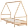 Estructura de cama infantil con cajones madera pino 90x190 cm de vidaXL, Cunas y camas para niños - Ref: Foro24-834477, Preci...
